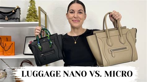 celine nano vs micro|CELINE LUGGAGE NANO VS MICRO .